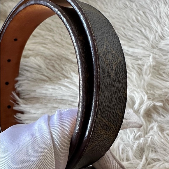 LV Mononogram Belt with Silver Hardware - Picture 3 of 8